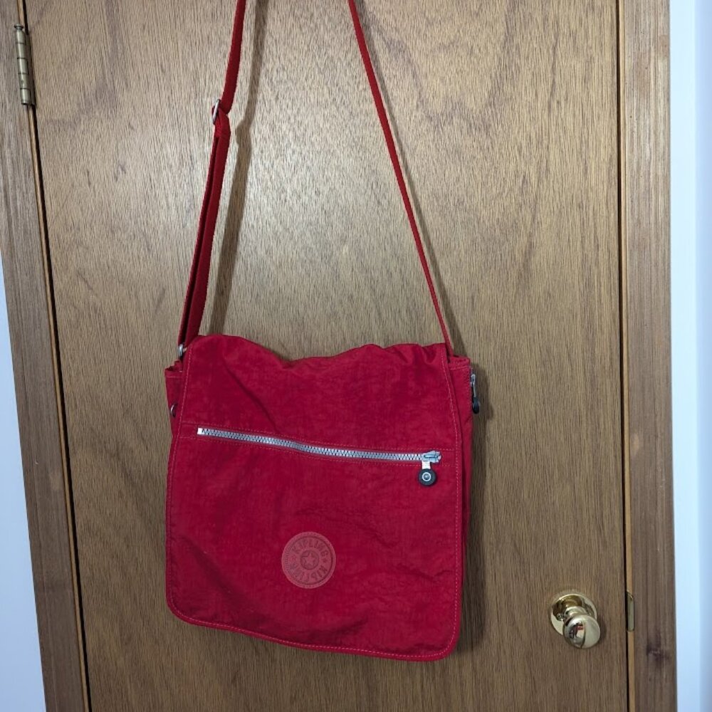 Kipling Nylon Travel Shoulder Laptop Messenger Bag  Expandable